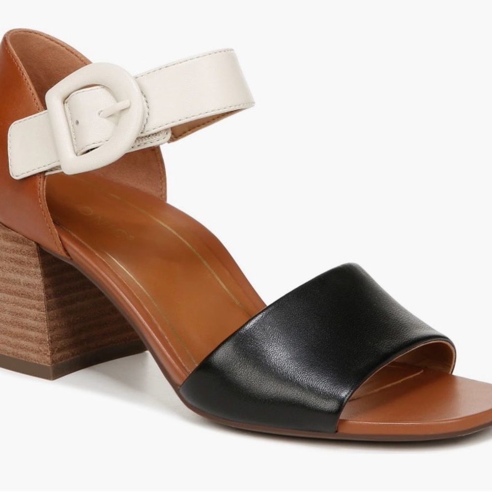 Vionic Women's Block Heel Sandals - Black, Brown, and White